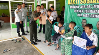 Kodim 0416/Bute Gandeng Terminal Tipe A dan Jasa Raharja Gelar Sunatan Massal Gratis